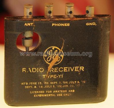 Pocket Crystal Receiver Type Y1; General Electric Co. (ID = 1618043) Cristallo