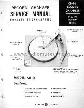 Record Changer CH46; General Electric Co. (ID = 3042042) R-Player