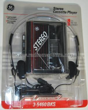 Stereo Cassette Player 3-5460 BKS; General Electric Co. (ID = 1848517) R-Player