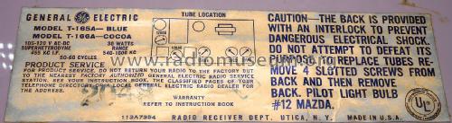 T-166A Musaphonic ; General Electric Co. (ID = 2078240) Radio