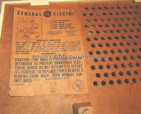 T-104A ; General Electric Co. (ID = 1428600) Radio