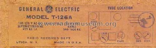 T-126A ; General Electric Co. (ID = 384884) Radio