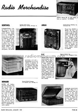 unknown wireless record player ; General Electric Co. (ID = 1806589) Enrég.-R