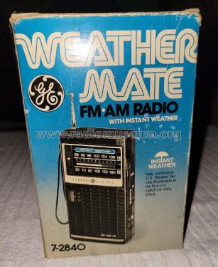 Weather Mate 7-2840B; General Electric Co. (ID = 2849762) Radio