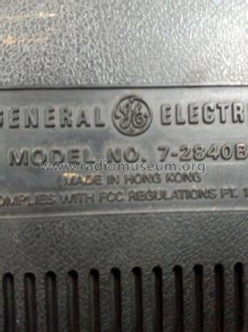 Weather Mate 7-2840B; General Electric Co. (ID = 2896975) Radio