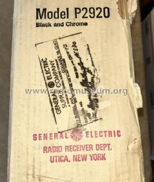 World Monitor 5-Band Radio P2920A Ch= R14GE; General Electric Co. (ID = 3139277) Radio
