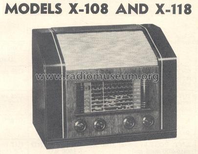 X-108 ; General Electric Co. (ID = 166302) Radio