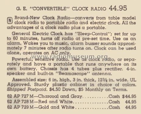 727 ; General Electric Co. (ID = 2106930) Radio