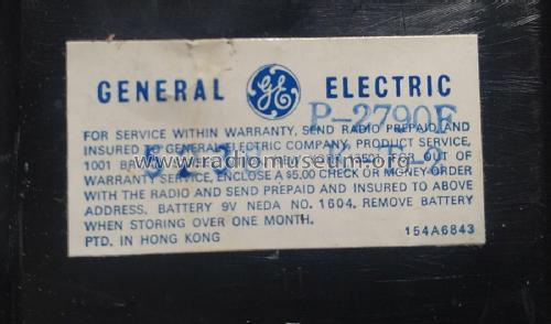 Solid State AM P-2790F; General Electric Co. (ID = 3058663) Radio