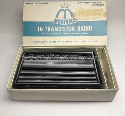 Montvale 16 Transistor FN-1606; Unknown - CUSTOM (ID = 2443834) Radio