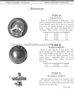 SixSeventyOne ; General Instrument (ID = 1199367) Radio