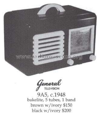 9A5 ; General Television (ID = 1419645) Radio