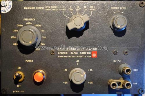 Audio Oscillator 1311 ; General Radio (ID = 1774833) Equipment