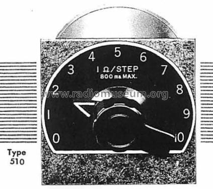 Decade-Resistance Unit 510-AA /-A /-B /-C /-D /-E /-F /-G /-R ; General Radio (ID = 2820770) Equipment