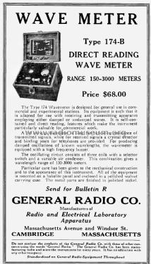 Direct Reading Wave-Meter Type 174; General Radio (ID = 2706323) Ausrüstung