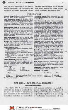 Distortion and Noise Meter 1932-A; General Radio (ID = 1245508) Equipment