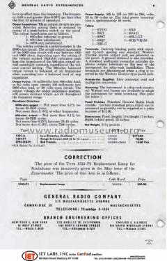 Distortion and Noise Meter 1932-A; General Radio (ID = 1245511) Ausrüstung