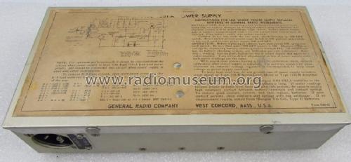 Power Supply 1261-A; General Radio (ID = 1966998) Power-S