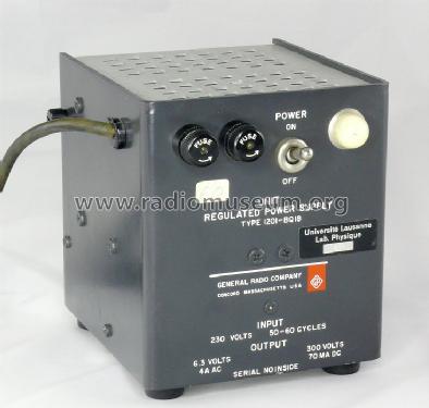 Regulated Power Supply 1201-B; General Radio (ID = 737875) Fuente-Al