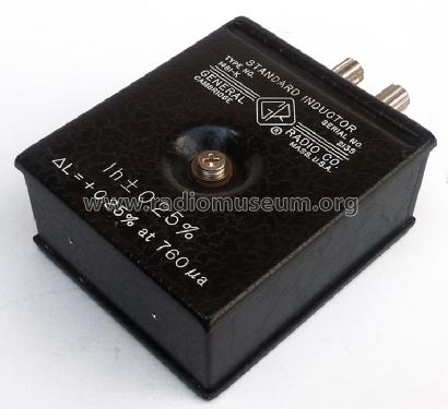 Standard Inductor 1481-K; General Radio (ID = 770512) Equipment