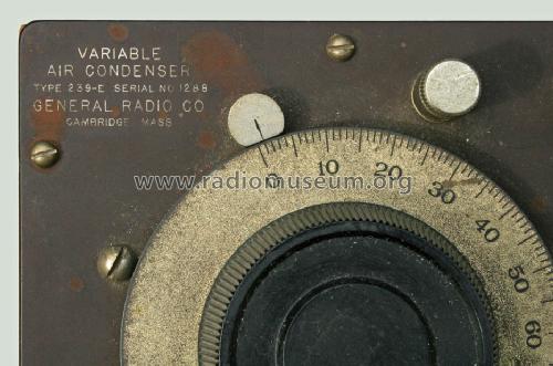 Variable Air Condenser 239-E; General Radio (ID = 1436881) Radio part