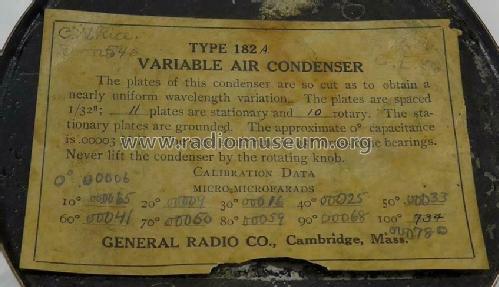 Variable Air Condenser Type 182; General Radio (ID = 2624290) Radio part