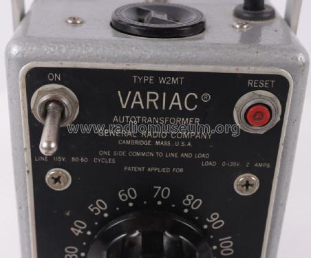 Variac Autotransformer W2MT; General Radio (ID = 2933526) Fuente-Al