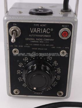 Variac Autotransformer W2MT; General Radio (ID = 2937277) Strom-V