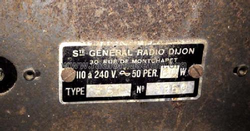 H61; Général-Radio; Dijon (ID = 2497022) Radio