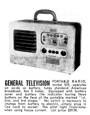 539 ; General Television (ID = 1140701) Radio