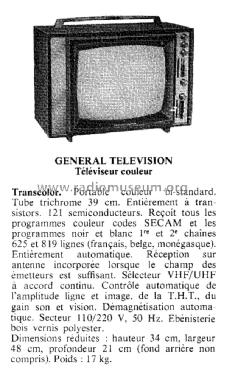 Transcolor ; Général Télévision; (ID = 1916386) Télévision