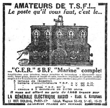 5BF 'Marine'; GER G.E.R, La (ID = 1837533) Radio