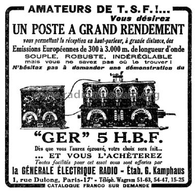 5HBF; GER G.E.R, La (ID = 2317401) Radio