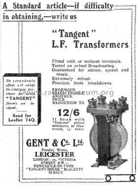 L. F. Transformer ; Gent & Co. Ltd., (ID = 2477422) Radio part