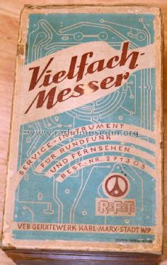 Vielfachmesser III ; Gerätewerk Karl-Marx (ID = 2608511) Equipment