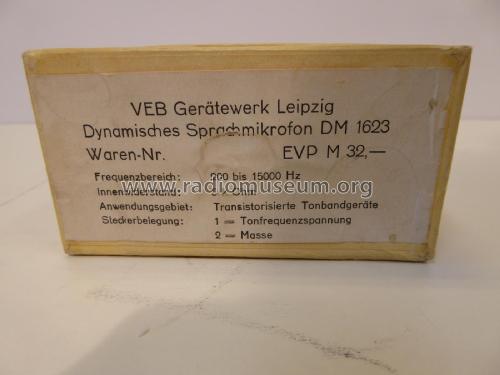 DM1623; Gerätewerk Leipzig, (ID = 1881276) Mikrofon/TA