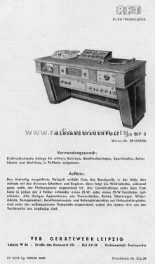 Kleines Steuerpult StP6; Gerätewerk Leipzig, (ID = 3051844) Radio