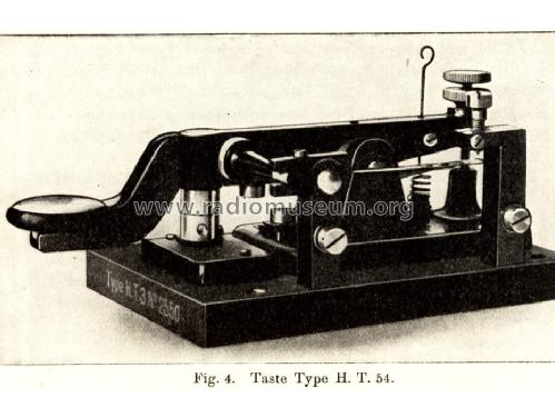 Morsetaste H.T. 54 ; Gesellschaft für (ID = 1332593) Morse+TTY