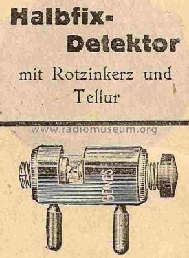 Halbfix - Detektor ; Gewes; Siegfried (ID = 825644) Radio part