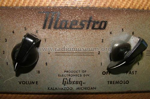 Maestro Reverb-Echo GA-1RT; Gibson Manufacturing (ID = 809784) Ampl/Mixer