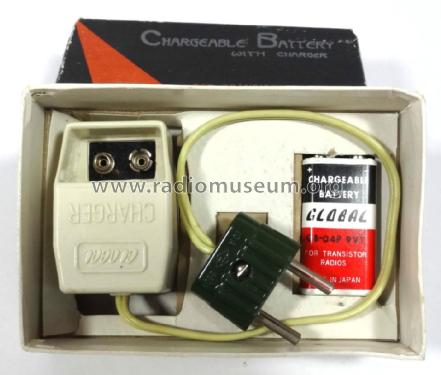 Chargeable Battery with Charger - For Transistor Radios GB-04P 9VT & GC-201; Global Mfg. Co.; (ID = 1830090) Power-S