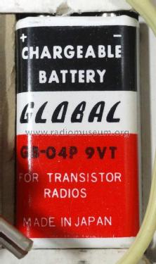 Chargeable Battery with Charger - For Transistor Radios GB-04P 9VT & GC-201; Global Mfg. Co.; (ID = 1830091) Power-S