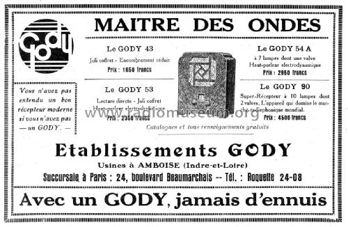 53 Radio Gody Abel Amboise Indre Et Loire Build 1933 1 P