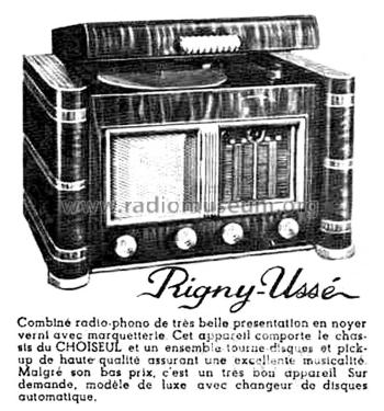 Combiné Rigny-Ussé Ch= Choiseul; Gody, Abel; Amboise (ID = 2024196) Radio