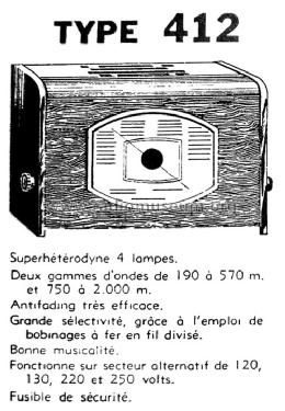 Fulgurant 412; Gody, Abel; Amboise (ID = 2315763) Radio