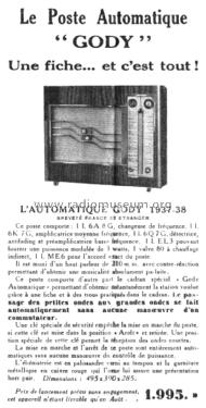 L'Automatique Gody ; Gody, Abel; Amboise (ID = 2533822) Radio