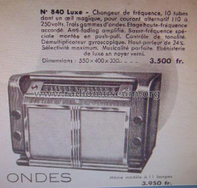 840 Luxe; Gody, Abel; Amboise (ID = 1910511) Radio