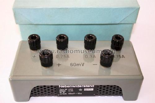 Nebenwiderstand GE 4211; Goerz Electro Ges.m. (ID = 1733063) Equipment