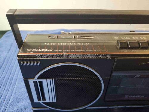 AM/FM Stereo Radio Cassette Recorder TC-F31 Stereo System; Gold Star Co., Ltd., (ID = 2985871) Radio