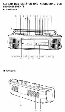 StereoRadio 2Speed Double Cassette Recorder TWS-6163; Gold Star Co., Ltd., (ID = 2569493) Radio